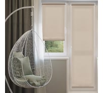 Рулонная штора Эскар для балконной двери Бонд, цвет бежевый 52x215 см 2919052215