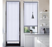 Рулонная штора Эскар для балконной двери Лайт, цвет серый 52x215 см 7685052215