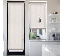 Рулонная штора Эскар для балконной двери Лайт, цвет бежевый 62x215 см 7681062215