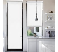 Рулонная штора Эскар для балконной двери Лайт, цвет белый 62x215 см 2915062215