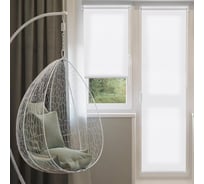 Рулонная штора Эскар для балконной двери Бонд, цвет белый 52x215 см 2916052215