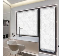 Рулонная штора Эскар для балконной двери Торонто, цвет белый 62x215 см 7693062215