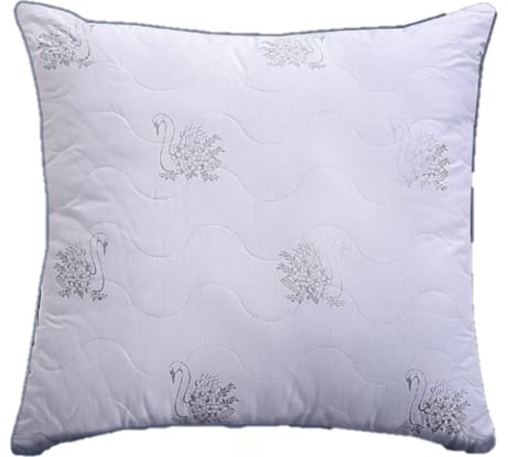 Подушка Василиса 70x70 см, тик, пэ, лебяжий пух П/257
