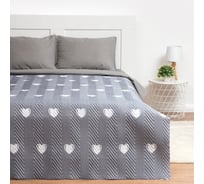 Покрывало Экономь и Я 1.5-спальное, Сердца, 150х210±5 см, 100% полиэстер, 190 гр/м2 7581116