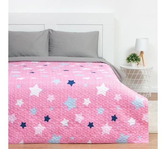 Покрывало Экономь и Я 1.5-спальное, Stars, 150х210±5 см, 100% полиэстер, 190 гр/м2 9229680