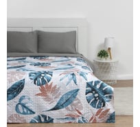 Покрывало Экономь и Я 2-спальное, Монстера, 180х210±5 см, 100% полиэстер, 190 гр/м2 9515222