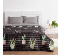Покрывало Экономь и Я евро, Кактусы, 200х210±5 см, 100% полиэстер, 190 гр/м2 5457616