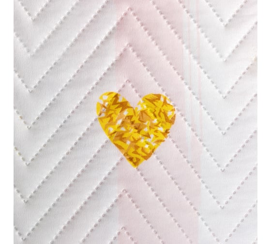 Покрывало Экономь и Я евро, Golden hearts, 200х210±5 см, 100% полиэстер, 190 гр/м2 9229678