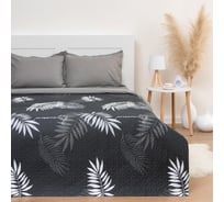 Покрывало LoveLife 1.5-спальное, Тропические листья, 150х210±5 см, микрофайбер, 100% п/э 6780559