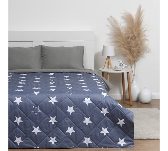 Покрывало LoveLife 1.5-спальное, Звезды, 150х210±5 см, микрофайбер, 100% п/э 9544352