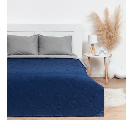 Покрывало LoveLife 1.5-спальное, 150х210±5 см, синий, микрофайбер, 100% п/э 7581263 1
