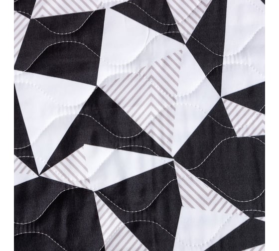 Покрывало LoveLife евро, Black and white, 200х210±5 см, новосатин, 80 г/м2 7343895