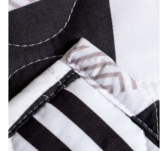 Покрывало LoveLife евро, Black and white, 200х210±5 см, новосатин, 80 г/м2 7343895