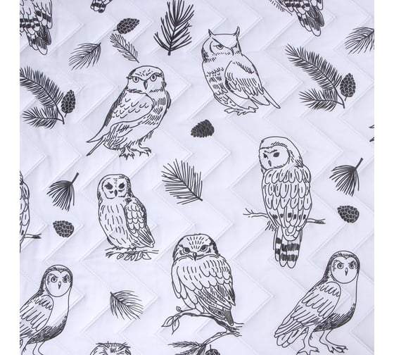Покрывало LoveLife Owls 1.5 спальное, 150х210±5 см, микрофайбер, 100% п/э 9629508