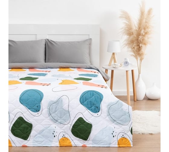 Покрывало LoveLife евро Colored spots 200х210±5 см, новосатин, 80 г/м2 7343911 1