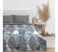 Покрывало LoveLife евро макси "Мрамор" 240х210±5 см, микрофайбер, 100% п/э 9544378