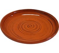Миска Борисовская керамика 18 см, для вторых блюд, оранжевый, полоска 101600