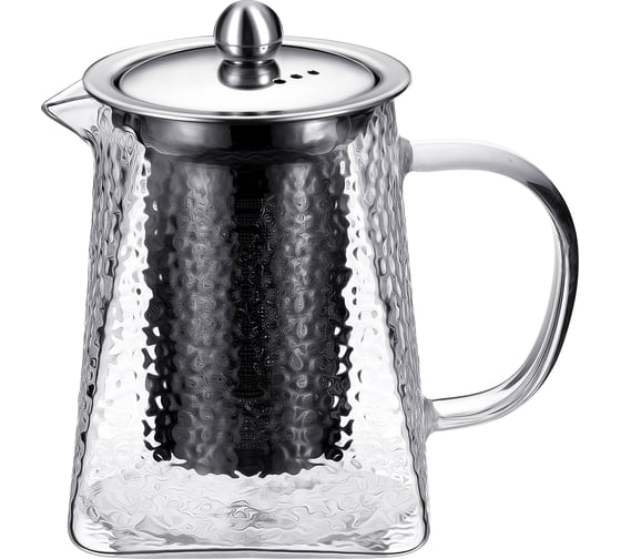 Чайник заварочный Regent inox стекло, 0,75 л, с ситечком Linea Franco 93-FR-TEA-13-750