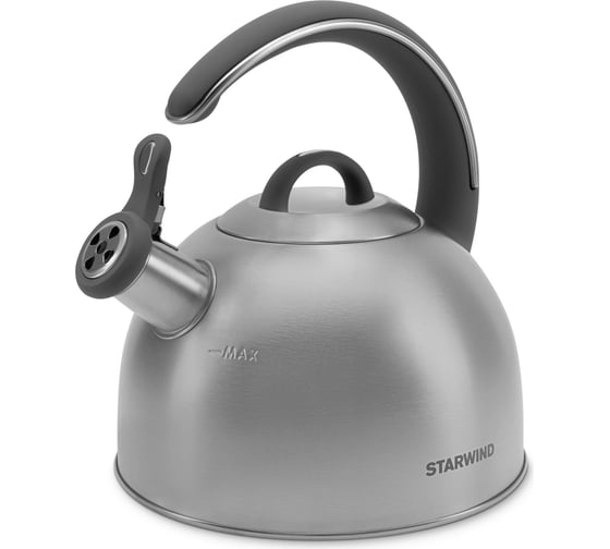 Чайник металлический Starwind Chef Family SW-CH1106 2.8 л, серебристый 1869528