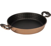 Омлетница OMS collection 18x3,5 см, 0.65 л, с а/п покрытием, без крышки, черный/медный 3294-18-Cp