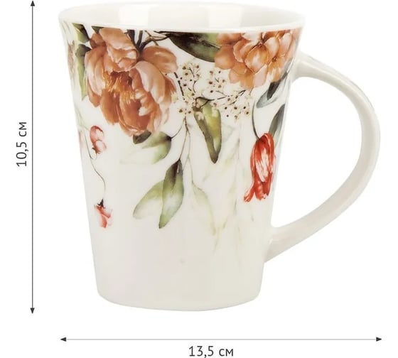 Набор кружек Nouvelle "Floristry" 370 мл, 2 шт. 1620154-2-Н2