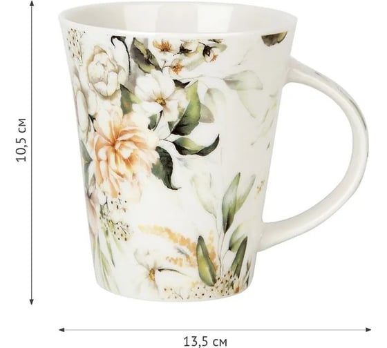 Набор кружек Nouvelle "Floristry" 370 мл, 2 шт. 1620154-3-Н2