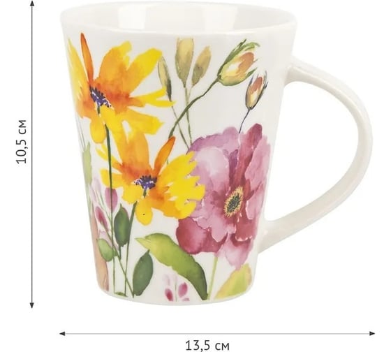 Набор кружек Nouvelle "Floristry" 370 мл, 2 шт. 1620155-1-Н2