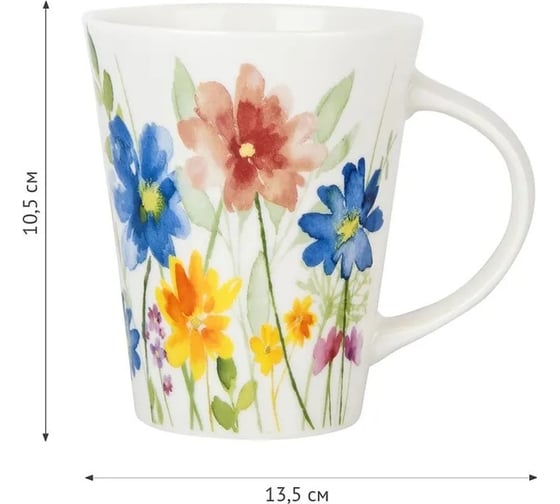 Набор кружек Nouvelle "Floristry" 370 мл, 2 шт. 1620155-2-Н2