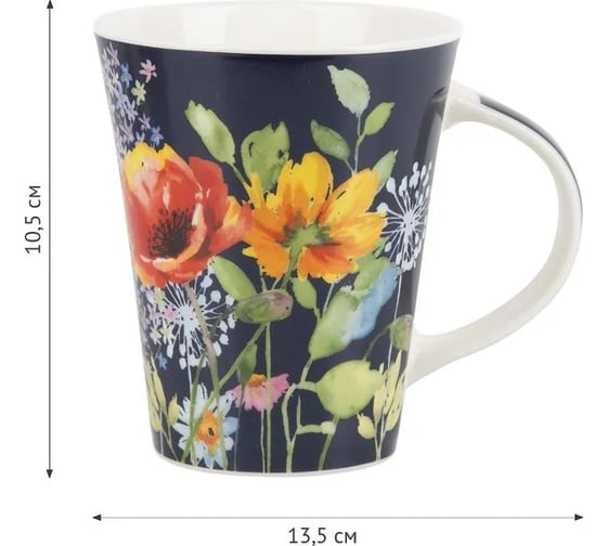 Набор кружек Nouvelle "Floristry" 370 мл, 2 шт. 1620156-1-Н2