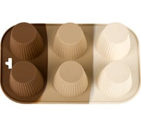 Форма для выпечки Nouvelle "Tiramisu" 6 ячеек, 26x16,5 см 9904434
