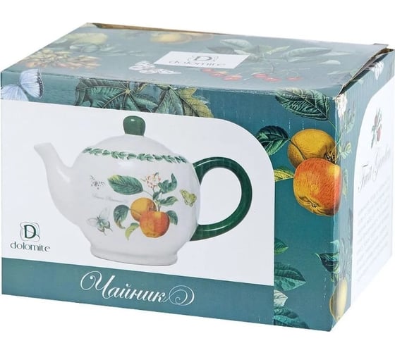Чайник Dolomite Fruit Garden 23x14x14,5 см, 980 мл подарочная упаковка L2521144