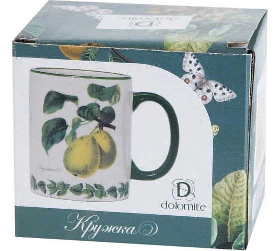 Кружка Dolomite Fruit Garden 11x7,5x9,5 см, 300 мл подарочная упаковка L2521155