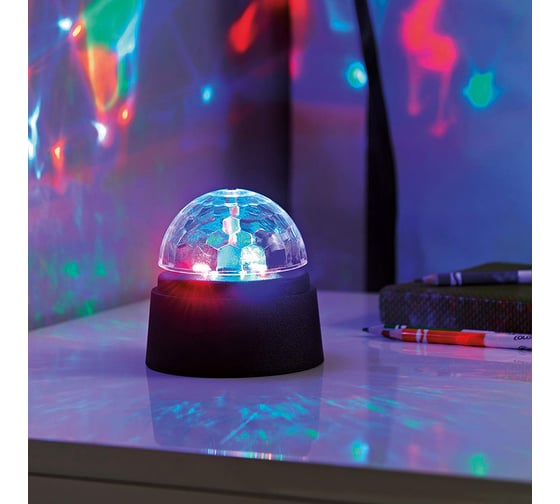 Шар VEGAS "Диско", 6 разноцветных LED ламп, 9*9 см, 3*АА 56145