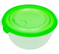 Контейнер пищевой ООО "КАМЕНСКХИМВОЛОКНО" с крышкой, зеленый, 2 л 36610