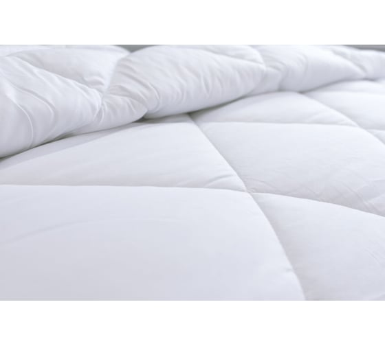 Одеяло стеганое Мягкий сон 220x200 см, "Лебяжий пух" Comfort белый ОЛ-6313у
