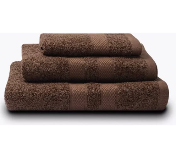 Полотенца махровые Unifico Nature шоколад, набор из 3 шт.: 30x60-1, 50x80-1, 70x130-1 100007026