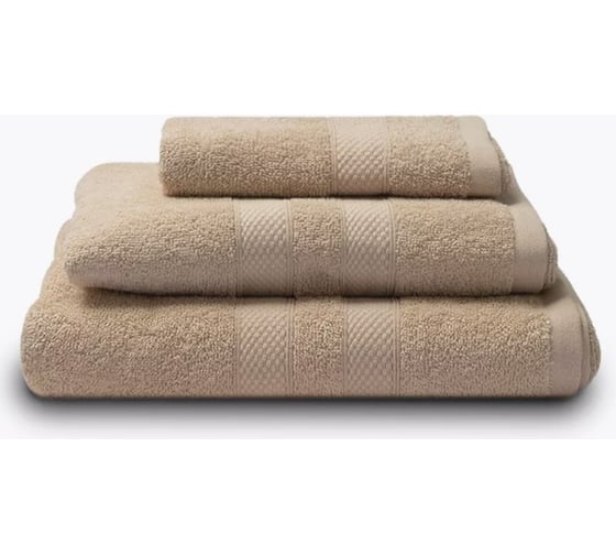 Полотенца махровые Unifico Nature сливочный, набор из 3 шт.: 30x60-1, 50x80-1, 70x130-1 100007025