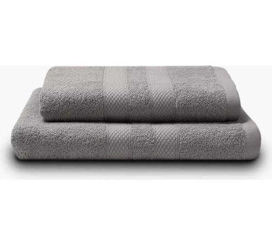 Полотенца махровые Unifico Nature серый, набор из 2 шт.: 50x80-1, 70x130-1 100007038