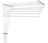 Сушилка для белья LDN Лиана-Люкс 5 стержней, 1.5 м, пластмассовое крепление 107472