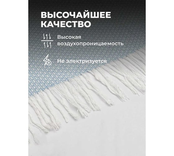 Плед Unifico Rio Grande touch light blue, 140x200 см 10000007473