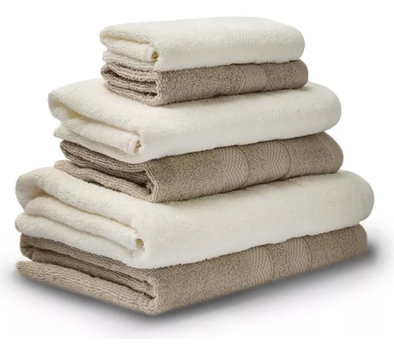 Махровые полотенца Unifico Nature молочный/орех, 6 шт.: 30x60-2, 50x80-2, 70x130-2 100007021 1