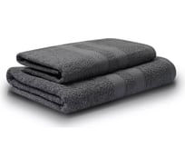 Махровые полотенца Unifico Nature графит, 2 шт.: 50x80-1, 70x130-1 100007032