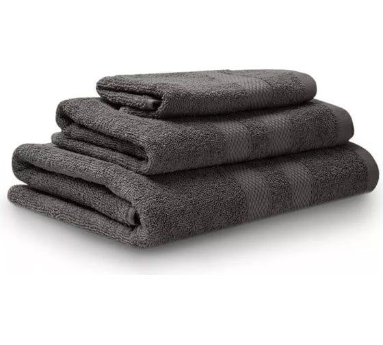 Махровые полотенца Unifico Nature графит, 3 шт.: 30x60-1, 50x80-1, 70x130-1 100007024 1