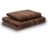 Махровые полотенца Unifico Nature шоколад, 2 шт.: 50x80-1, 70x130-1 100007034