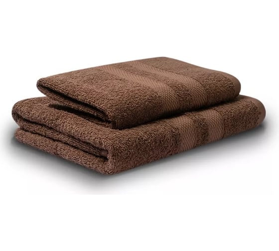 Махровые полотенца Unifico Nature шоколад, 2 шт.: 50x80-1, 70x130-1 100007034