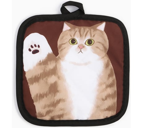 Прихватка Доляна Котики Муся 17x17 см 100% полиэстер 9437948