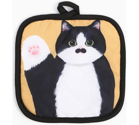 Прихватка Доляна Котики Бориска 17x17 см 100% полиэстер 9437946