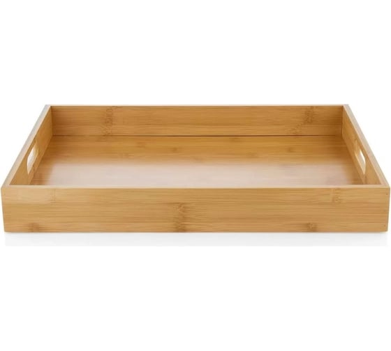 Поднос прямоугольный Walmer с ручками Bamboo 40x30x5 см W37000990