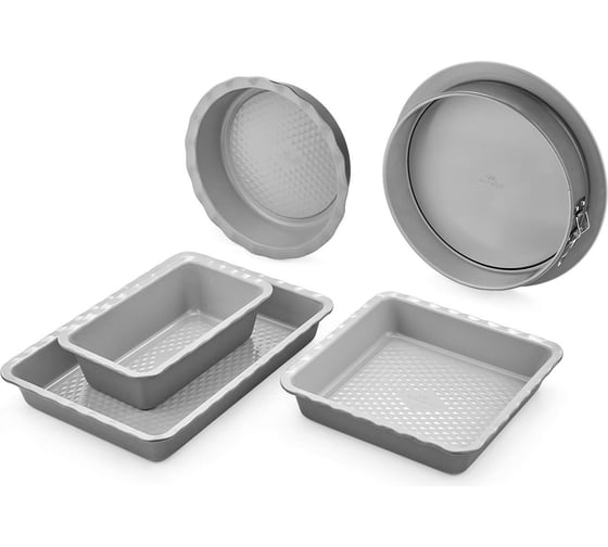 Форма для выпечки Walmer прямоугольная Cool Gray 35.5x25.5x5 см W08230005
