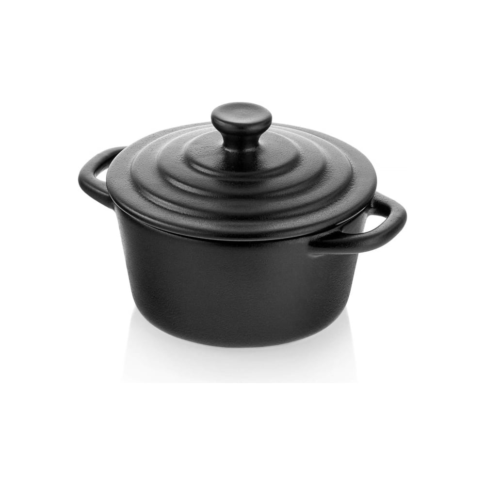 Горшочек для запекания Walmer с крышкой IRON-BLACK 250 мл W37001055 ...